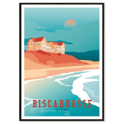 Affiche Biscarrosse 30x40cm