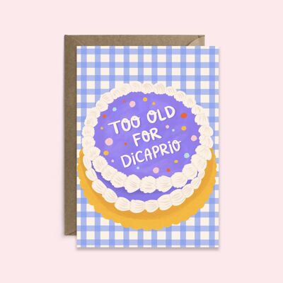 Too Old For DiCaprio | Funny 25th Birthday Card