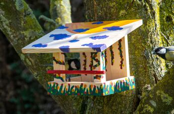 Kit de mangeoire à oiseaux à peindre en 4 couleurs (38031FSCe) 7