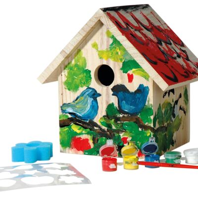 Caja nido decorativa para que los niños pinten (22131FSC)