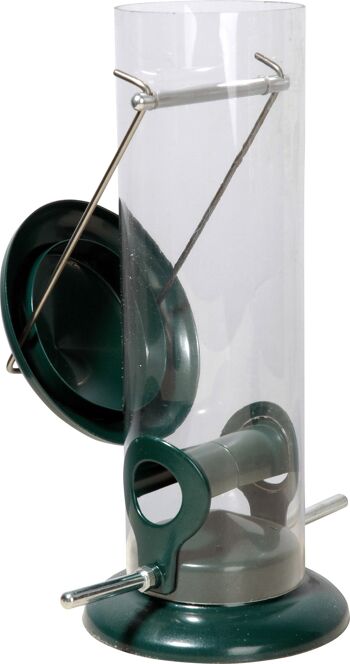 Mangeoire suspendue en tube acrylique, métal, vert (11516) 3
