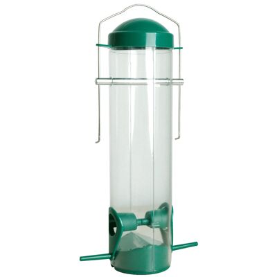 Clear Hanging Wild Bird Feeder, Green (11502)