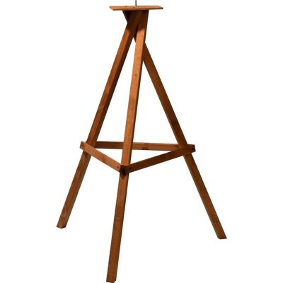 Brown Rustic Birdhouse Stand, Pine (33326e)