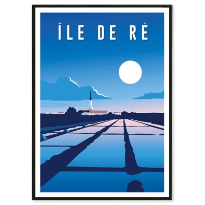 Affiche Île de Ré 50x70 cm