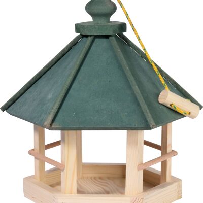 FSC® Hexagonal Bird House with Green Roof and Cord (90038FSCe)