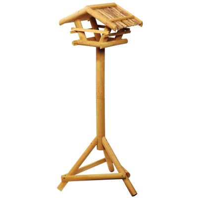 FSC® Bird Feeder with Stand with Thatched Roof/Reed (48000FSC)