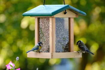 Mangeoire à oiseaux avec silo suspendu (21097e) 4