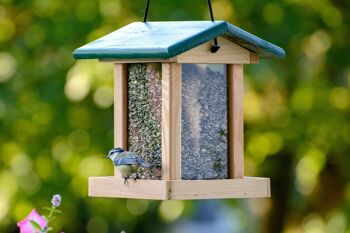 Mangeoire à oiseaux avec silo suspendu (21097e) 5