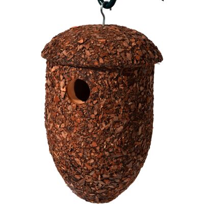 FSC® cone-shaped nesting box with insulating bark (37150FSC)