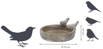 Abreuvoir pour oiseaux "Pool-Oase" (en 2 tailles) - Ø 24,5 cm 2