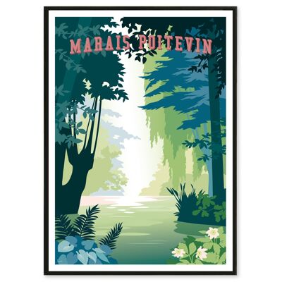 Affiche Marais Poitevin 50x70 cm