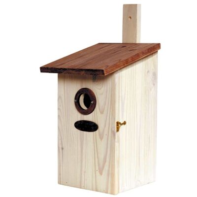Large observation bird box "Einblick" in 2 color versions (22415e,22515e) - white antique