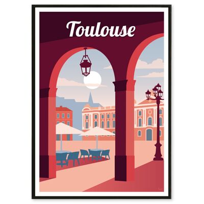 Affiche Toulouse 50x70 cm