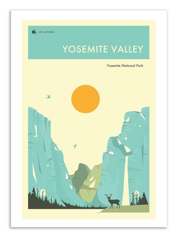 Art-Poster - Yosemite National Park - Jazzberry Blue W17251-A3 1
