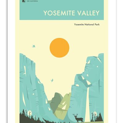 Art-Poster - Yosemite National Park - Jazzberry Blue W17251-A3