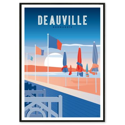 Affiche Deauville 50x70 cm