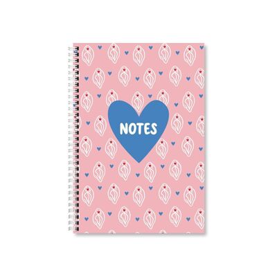 Vulva A5 Notebook con cavo confezione da 6