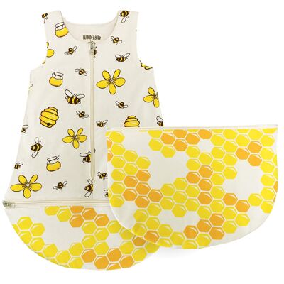 sleeping bag - bees | 0-6 months | summer variant