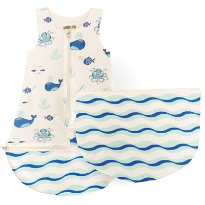 sleeping bag - sea | 0-6 months | summer variant