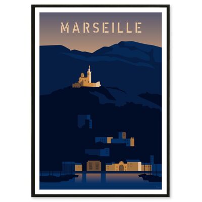 Affiche Marseille 50x70 cm