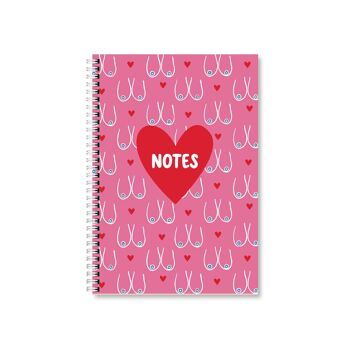 Cahier filaire A5 Breasts pack de 6 2