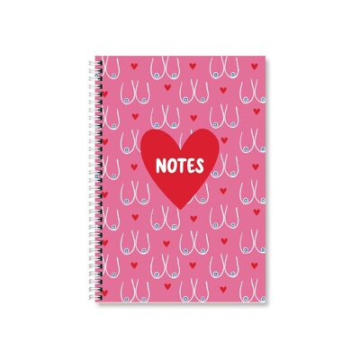 Breasts A5 Wired Notebook pack of 6