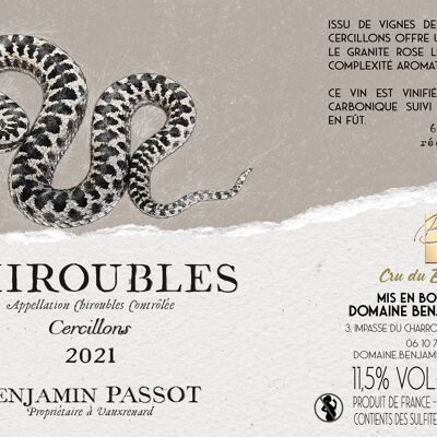 Chiroubles "Cercillons" 2022    crus beaujolais