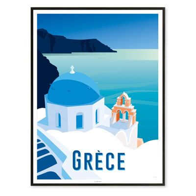 Affiche Grèce 30x40cm