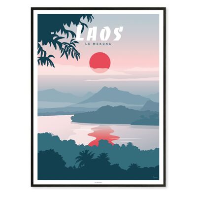 Affiche Laos 30x40cm