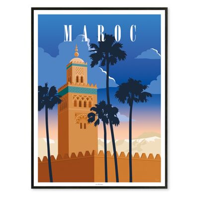 Affiche Maroc 30x40cm