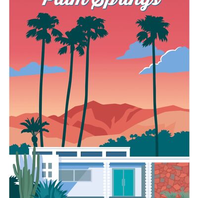 Affiche Palm Springs 30x40cm