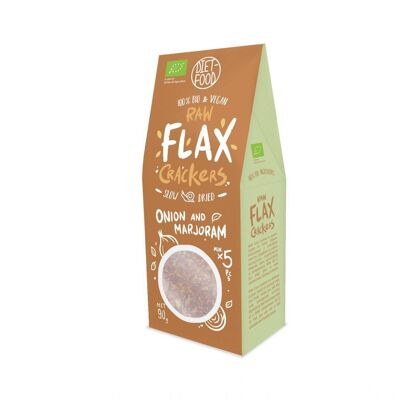 Bio Flax Crackers Onion And Majoram 90 g