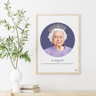 Poster - Ihre Majestät - 30x40cm