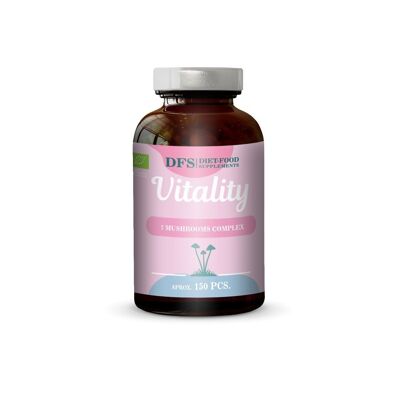 Bio Vitality - un complejo de 7 hongos vitales 45 g - aprox. 150 cápsulas