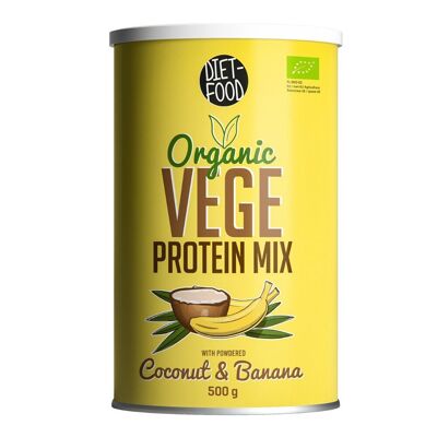 Bio Vege Protein Mix – Kokosnuss und Banane 500 g