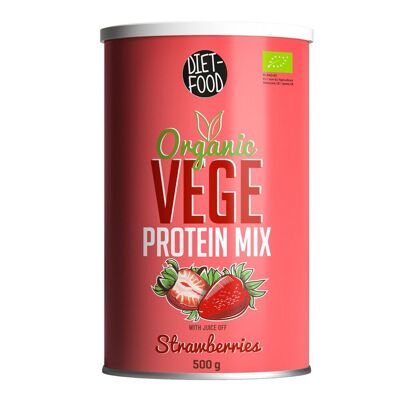 Bio Vege Protein Mix - fraise 500 g