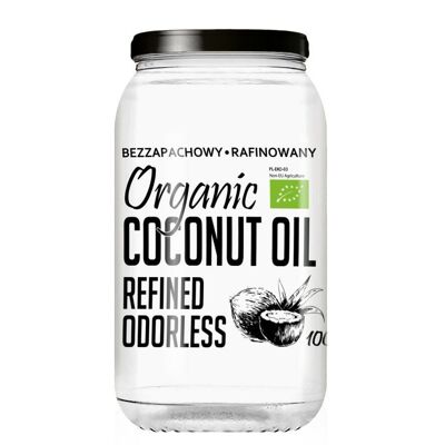 Huile de Coco Bio Raffinée 1000 ml