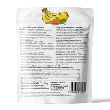 Gelée Fruitée Bio - Banane & Mangue & Carotte 50 g 2