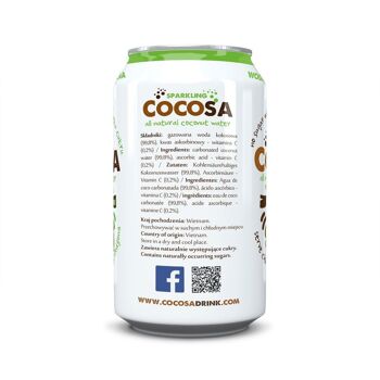Cocosa Eau de Coco Pétillante 330 ml 3