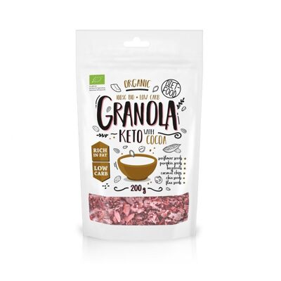 Bio Keto Granola Cacao y Aceite de Naranja 200 g
