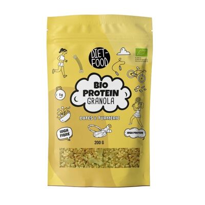 Bio Granola Protein Datteln mit Kurkuma 200 g