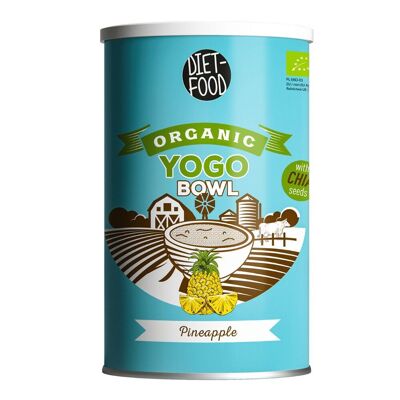 Diet-Food Bio Yogo bowl au chia - ananas - tube kraft 500g