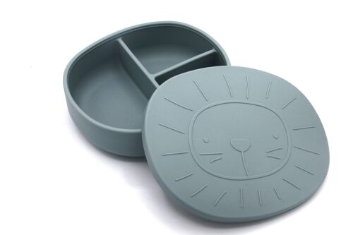 Silicone Lunchbox Alfie the Lion Jade