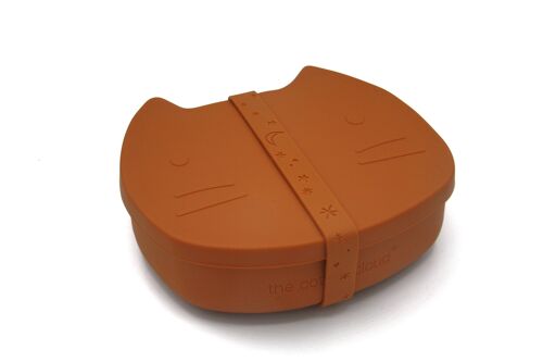 Silicone Lunchbox Pippa the Cat Caramel