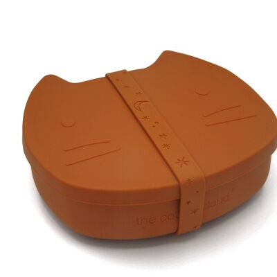 Silicone Lunchbox Pippa the Cat Caramel