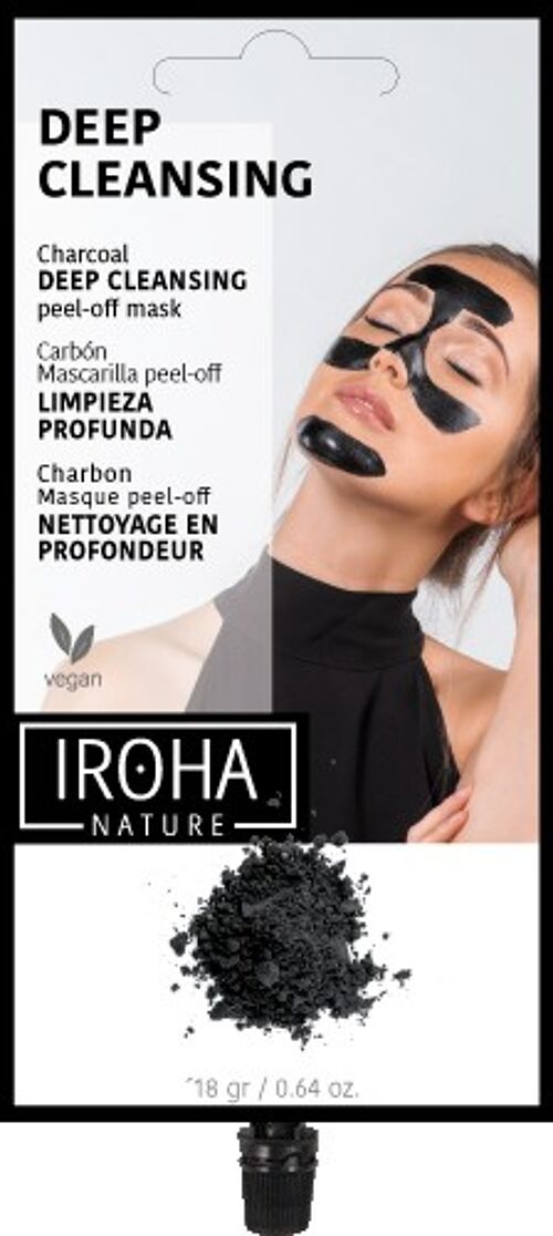 Mascarilla peel off carbón detox -  mascarilla negra para limpieza profunda