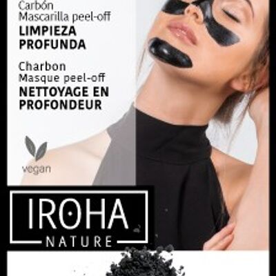 Mascarilla peel off carbón detox -  mascarilla negra para limpieza profunda