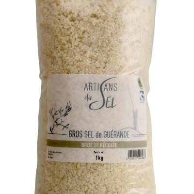 Gros sel de Guérande brut de récolte - 1kg