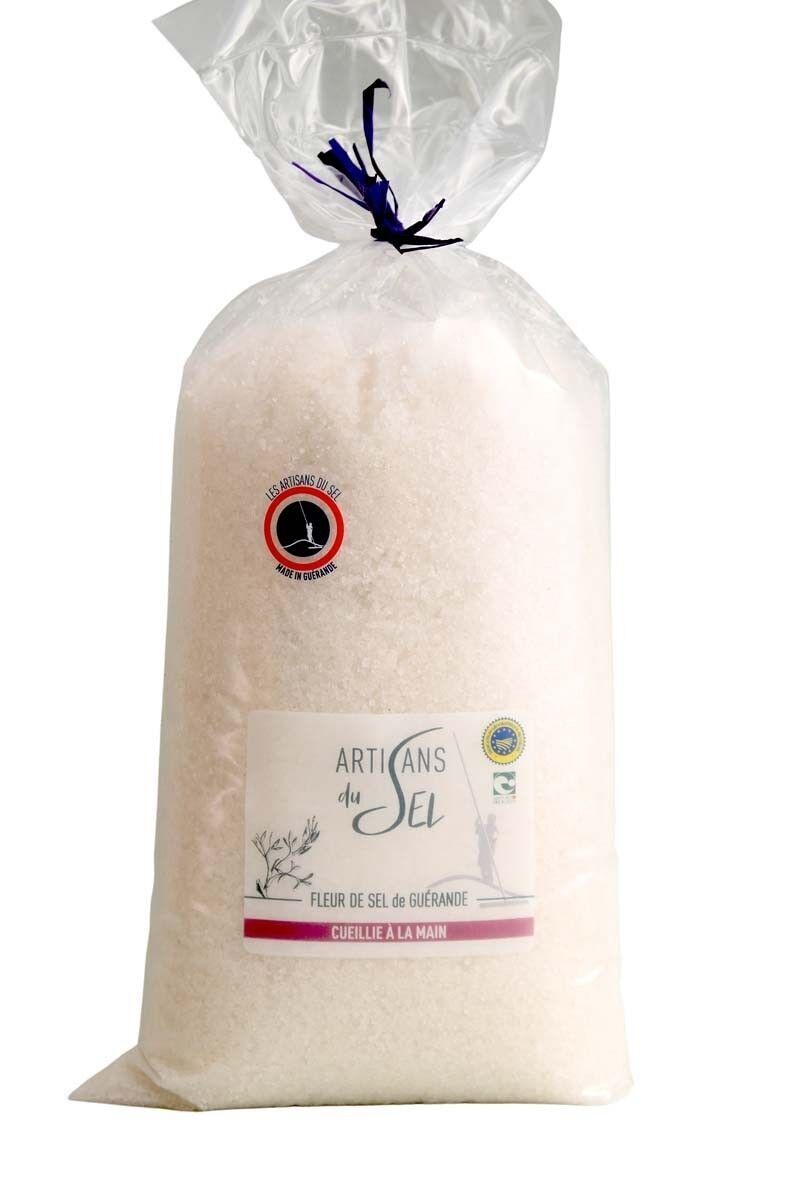 100% natural Guérande IGP Fleur de Sel - Artisans du Sel - 1kg
