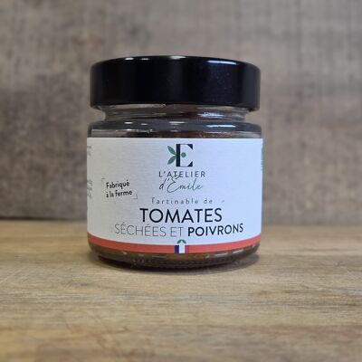 Tartinable de tomates séchées et poivrons grillés